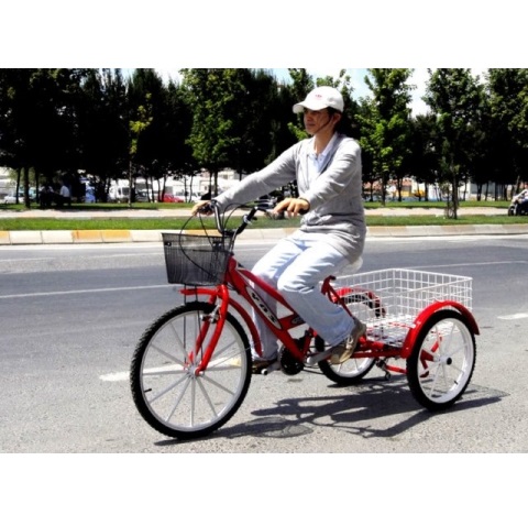3 Tekerlekli Sepetli Kargo Bisikleti Kargo Disk Model1
