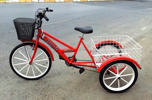 3 Tekerlekli Sepetli Kargo Bisikleti Kargo Disk Model2