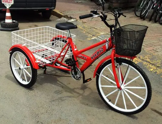 3 Tekerlekli Sepetli Kargo Bisikleti Kargo Disk Model3