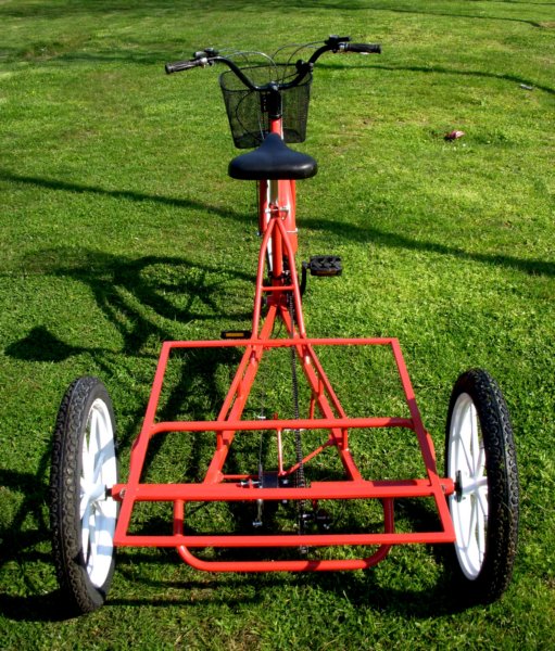 uc tekerlekli sepetli kargo bisikleti mobil platform model2